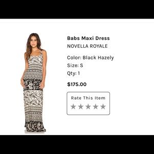 Black and white Maxi dress